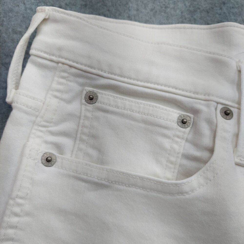 J. Crew 10" Vintage NWT Slim Straight Jean in White - Picture 3 of 16